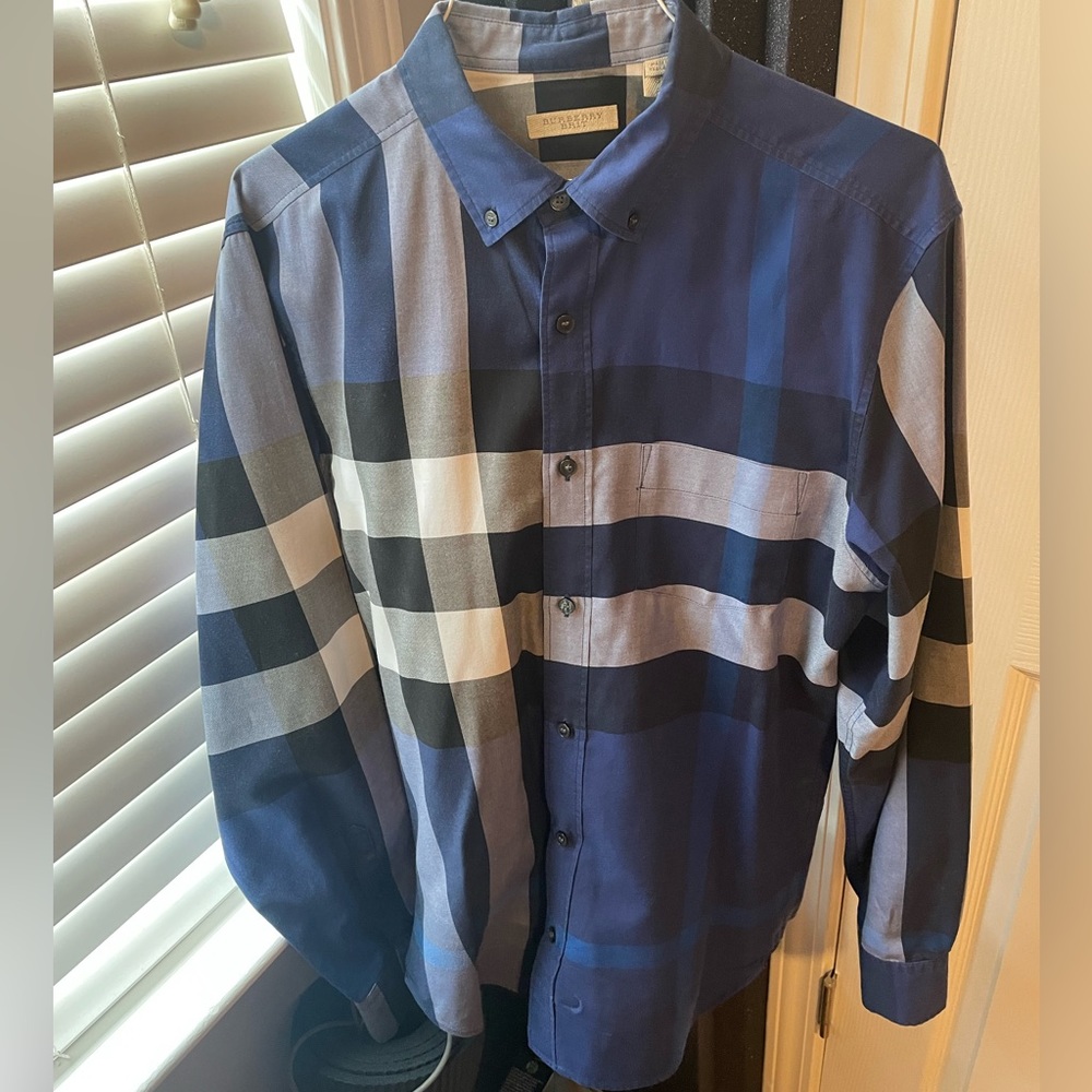 Original Burberry Long Sleeve Button Up Shirt